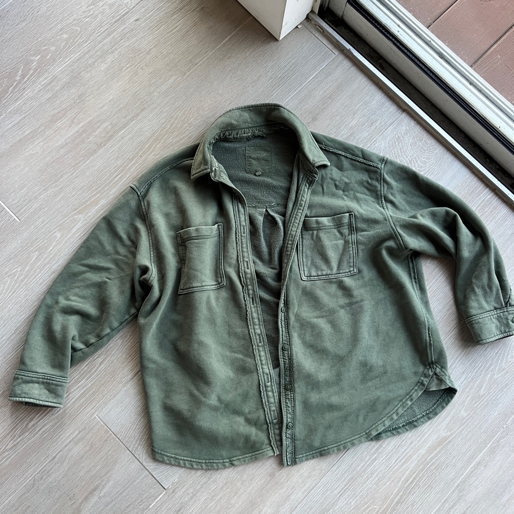 Aerie Olive Utility Jacket
